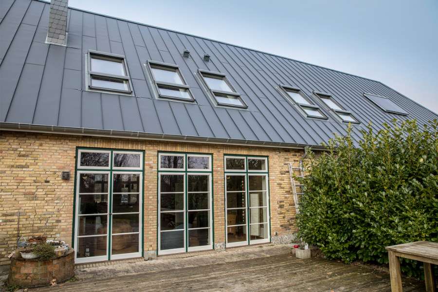 Vellykket resultat med<br>DS Nordic Klikfals på historisk bygning, Osterende 14, 24876 Hollingstedt